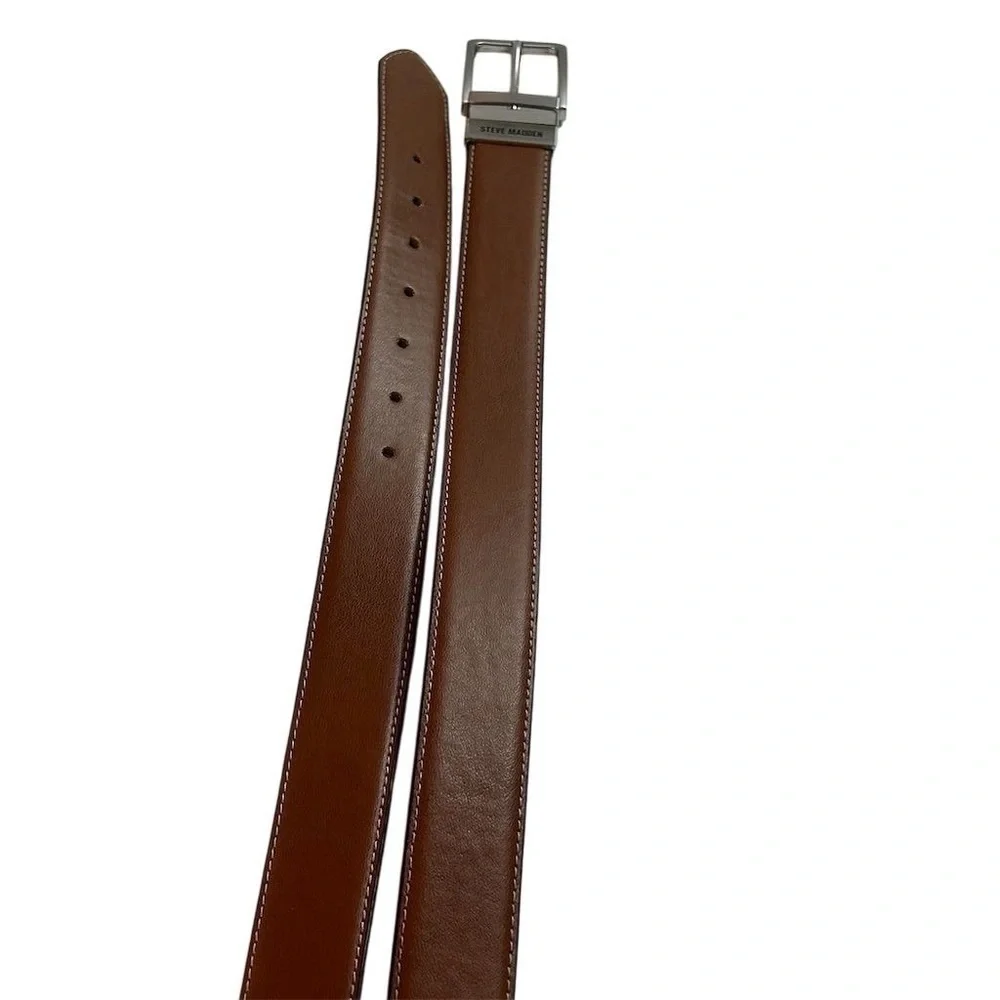 Steve Madden Men's Leather‎ Belt Black Brown Size 38/40